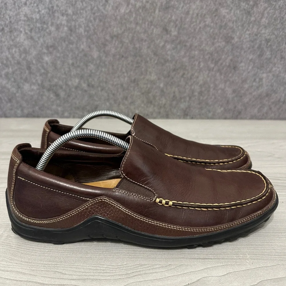 Cole Haan Tucker Venetian Mens 11 Brown‎ Loafers C04059 Leather Slip On Shoes